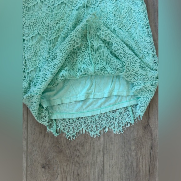 Intimates Free People Mint Lace Backless Dress 👗 - Picture 10 of 11